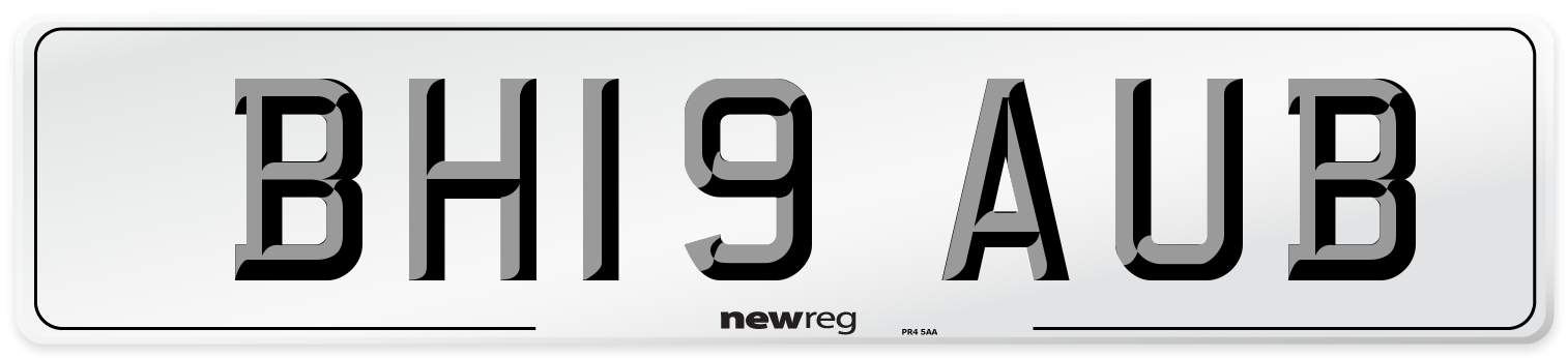 BH19 AUB Number Plate from New Reg